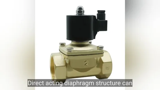 2W Series Normally Closed Waterproof 2-Way Direct Acting Solenoid Control Valve for Liquids AC220V DC12V DC24V
